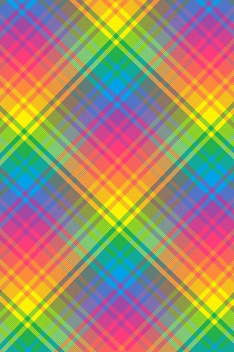 Rainbow Plaid 24