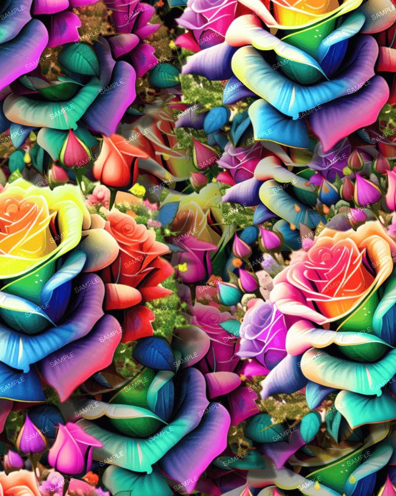 Rainbow Roses 42