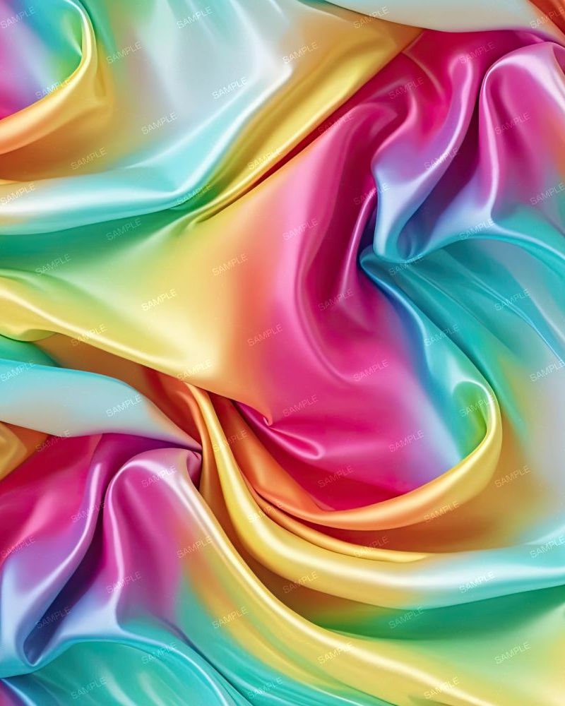 Rainbow Satin Sheets