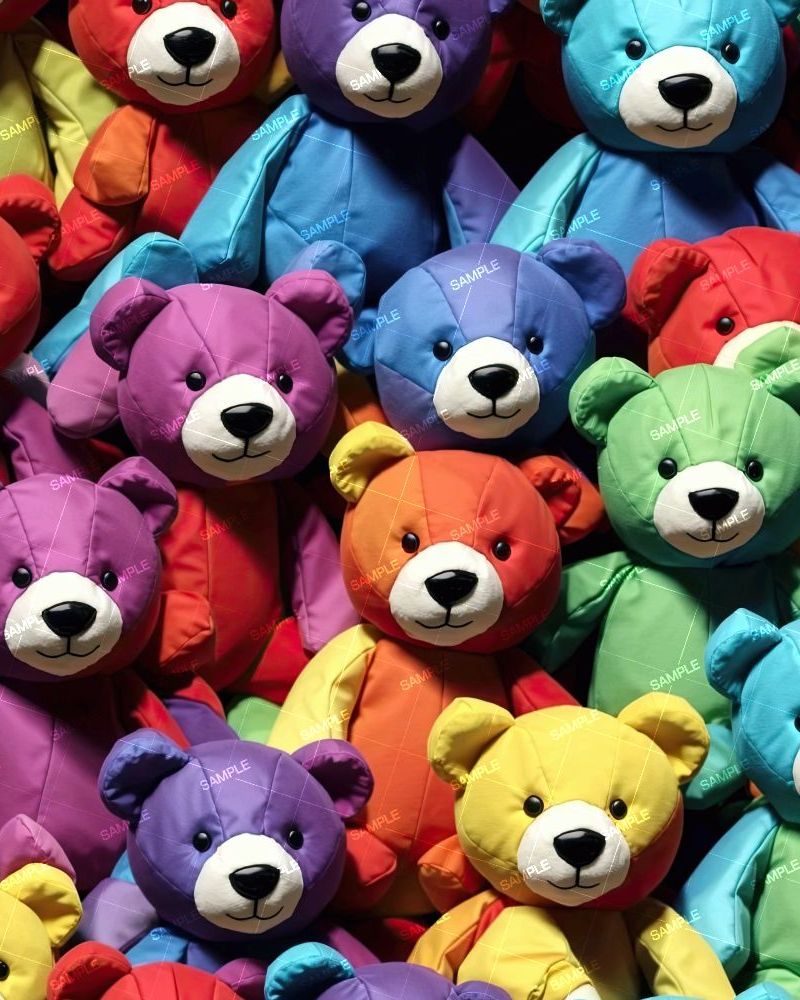 Rainbow Teddy Bears