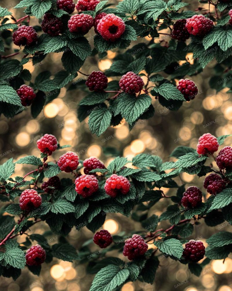 Raspberries over City Lights