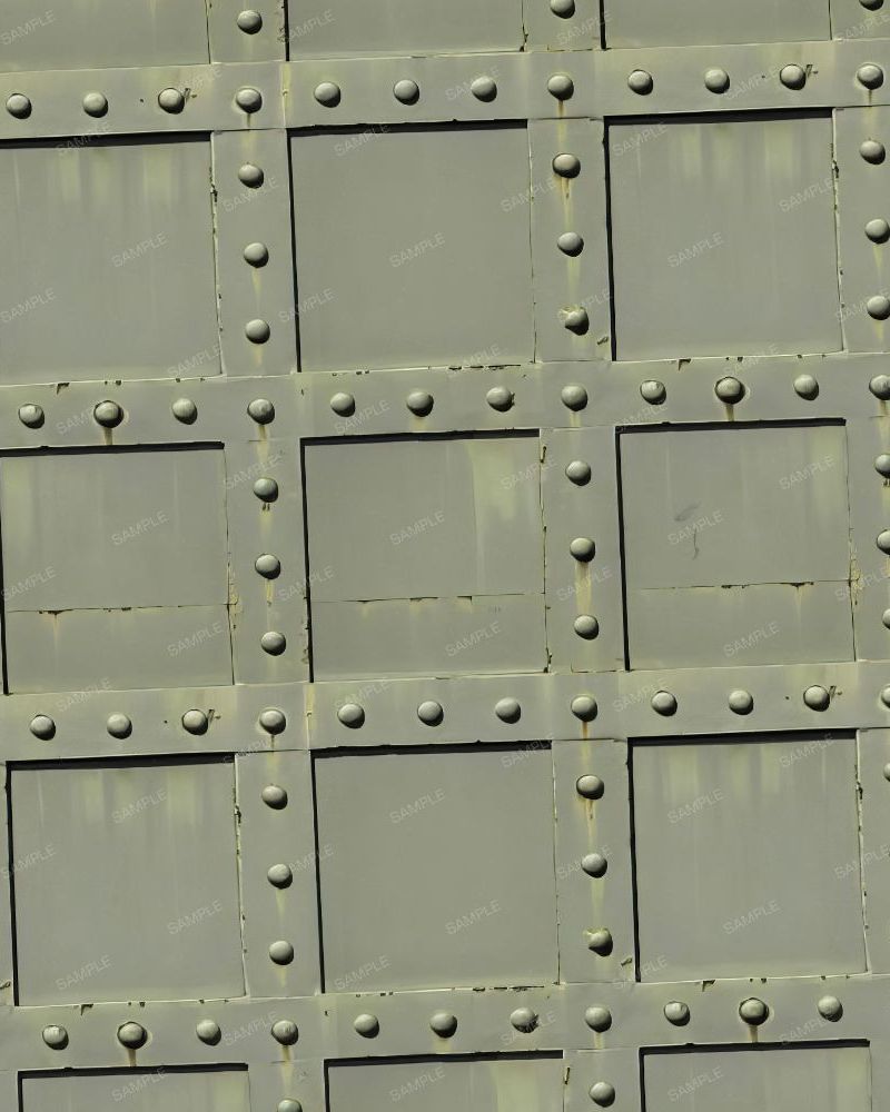 Riveted Patina Plate Steel