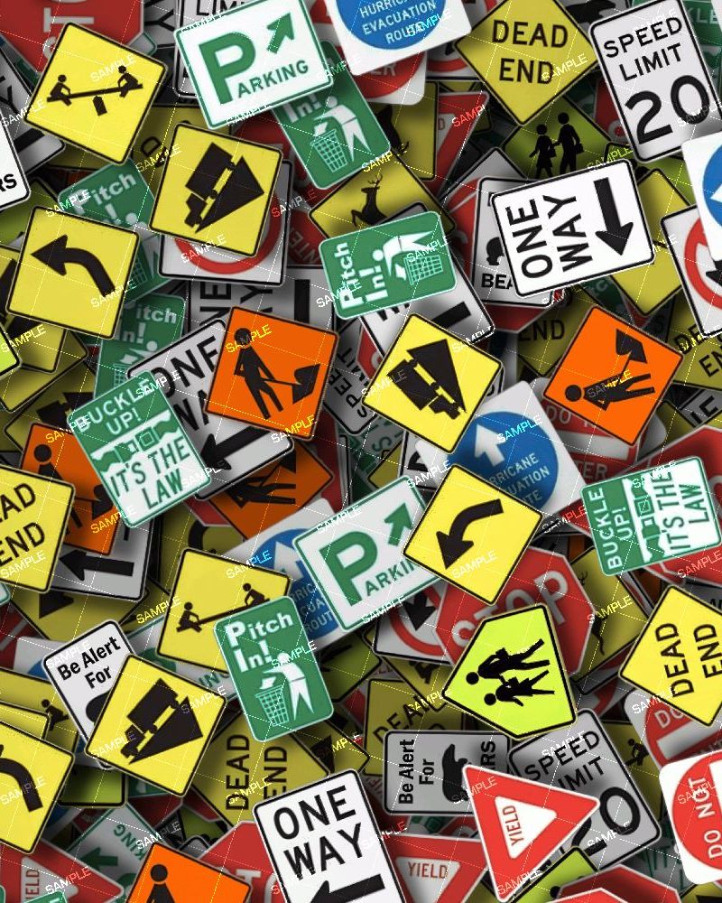 Road Construction Sticker Bomb