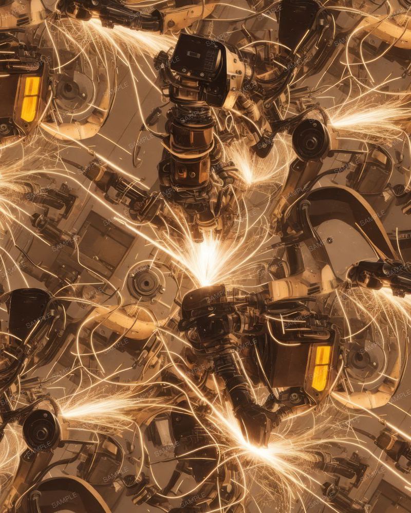 Robot Welding Sparks