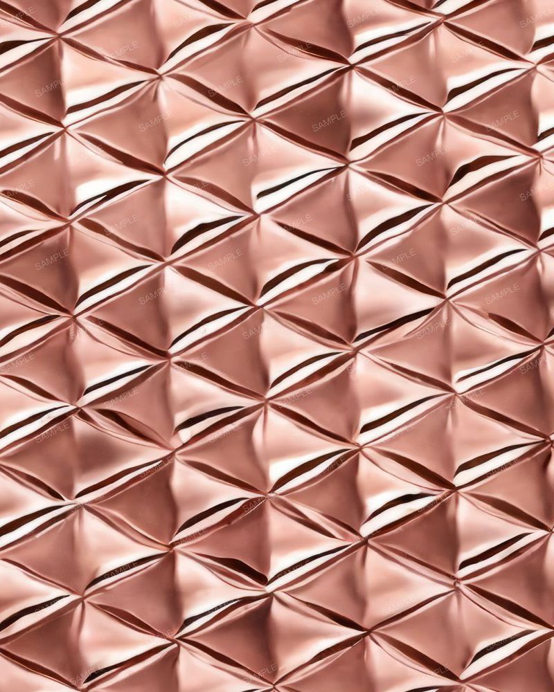 Rose Gold Diamond Tufted