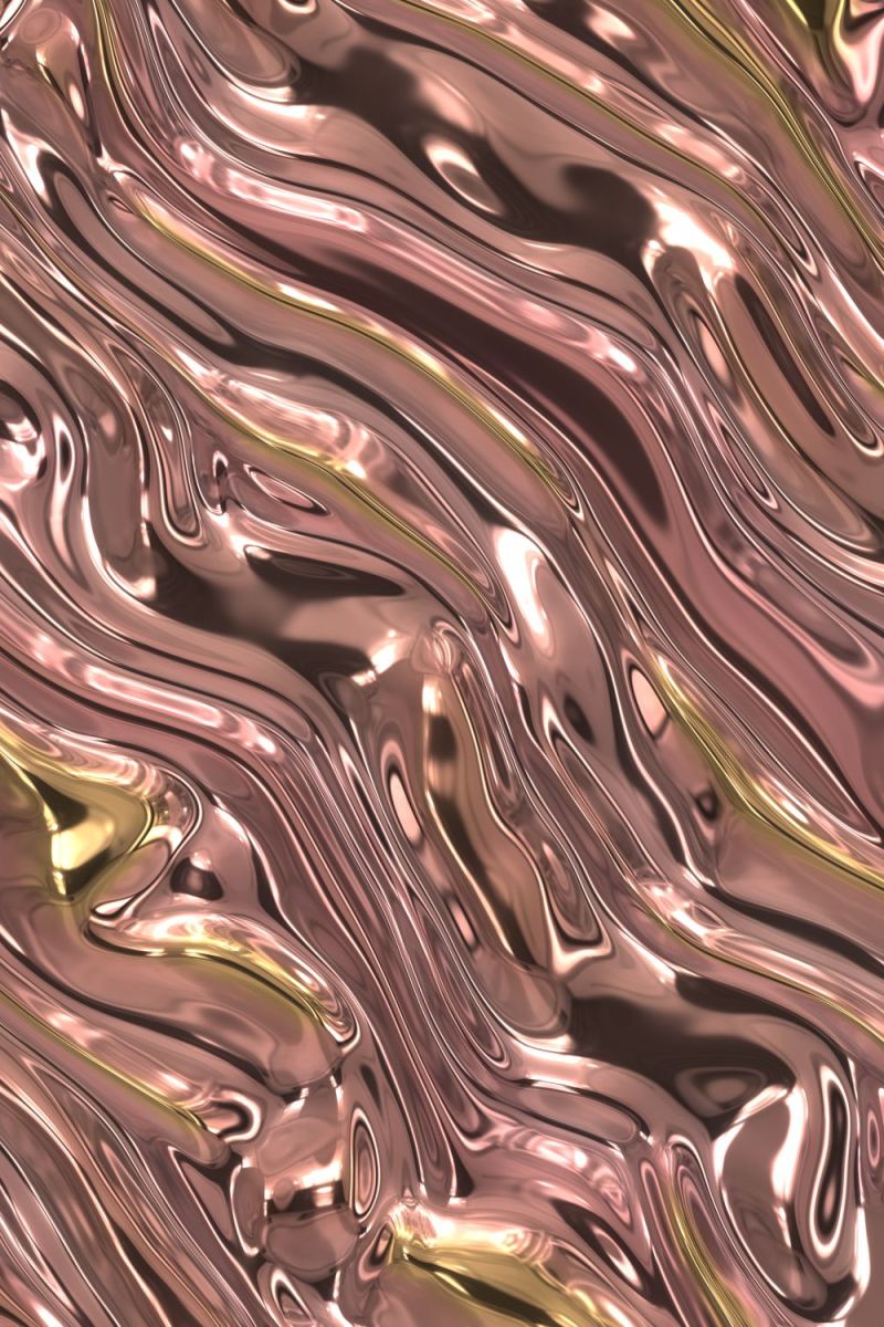 Rose Gold Waves