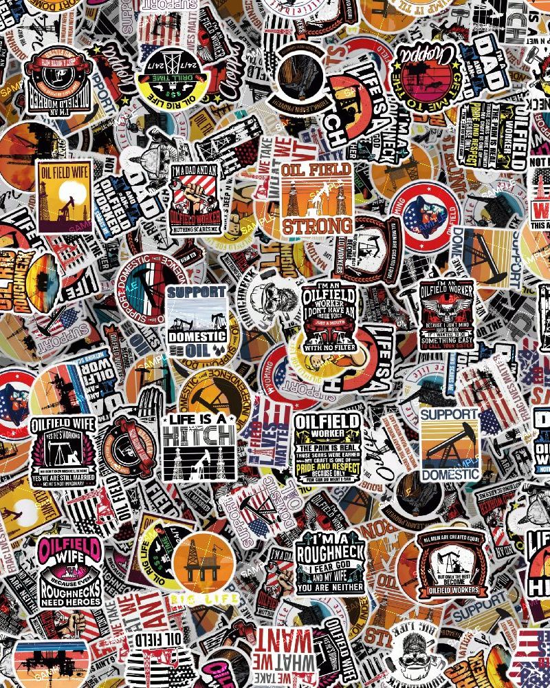 Roughneck Oil Field Sticker Bomb