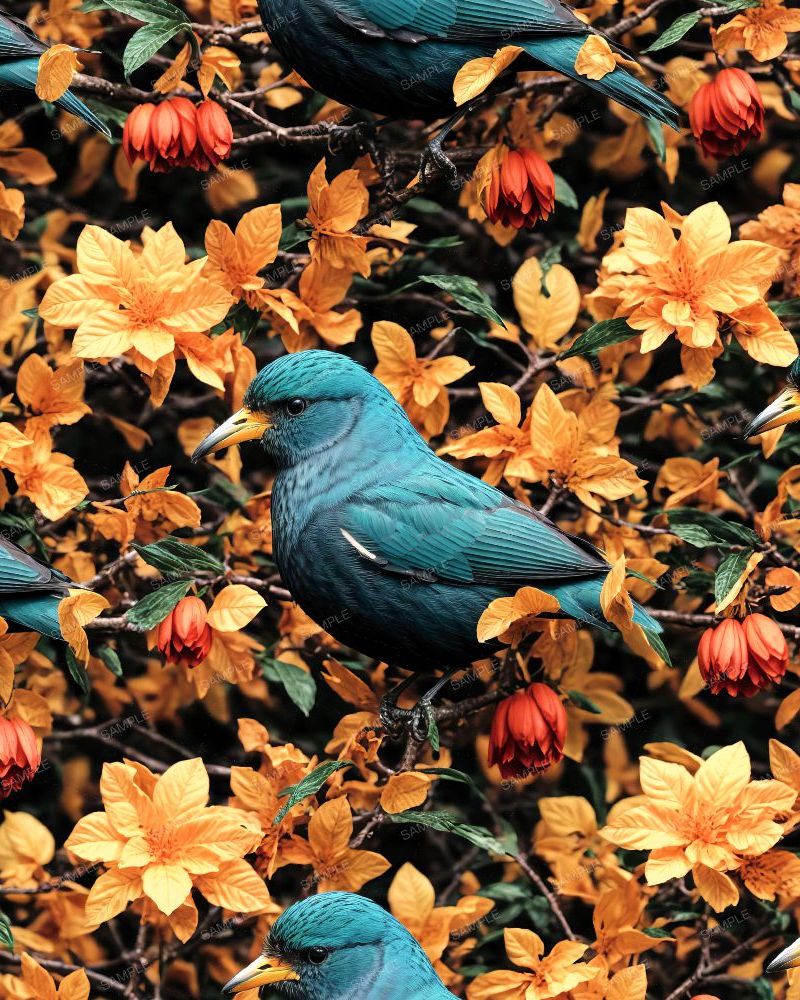 Royal Blue Birds