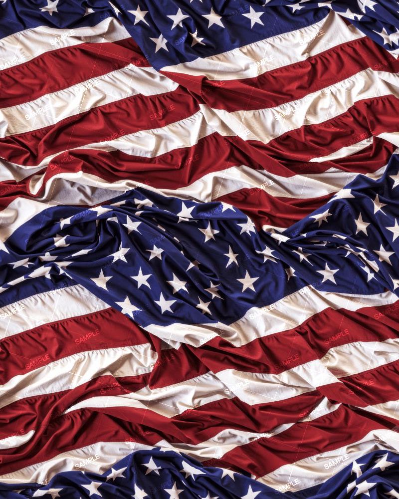 Rumpled Patriotic US Flag 42