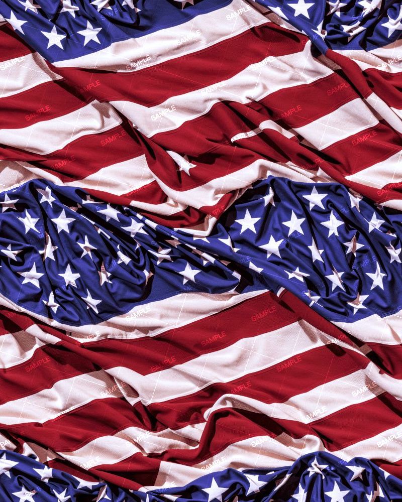 Rumpled Patriotic US Flag 44