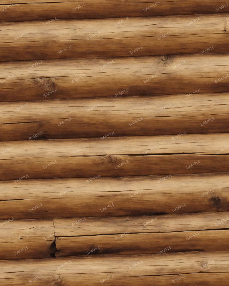 Rustic Wood Log Cabin Walls