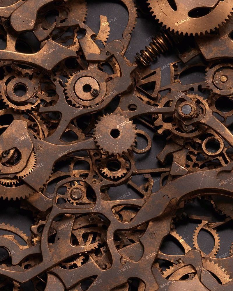 Rusty Steampunk Gear Mechanism 45