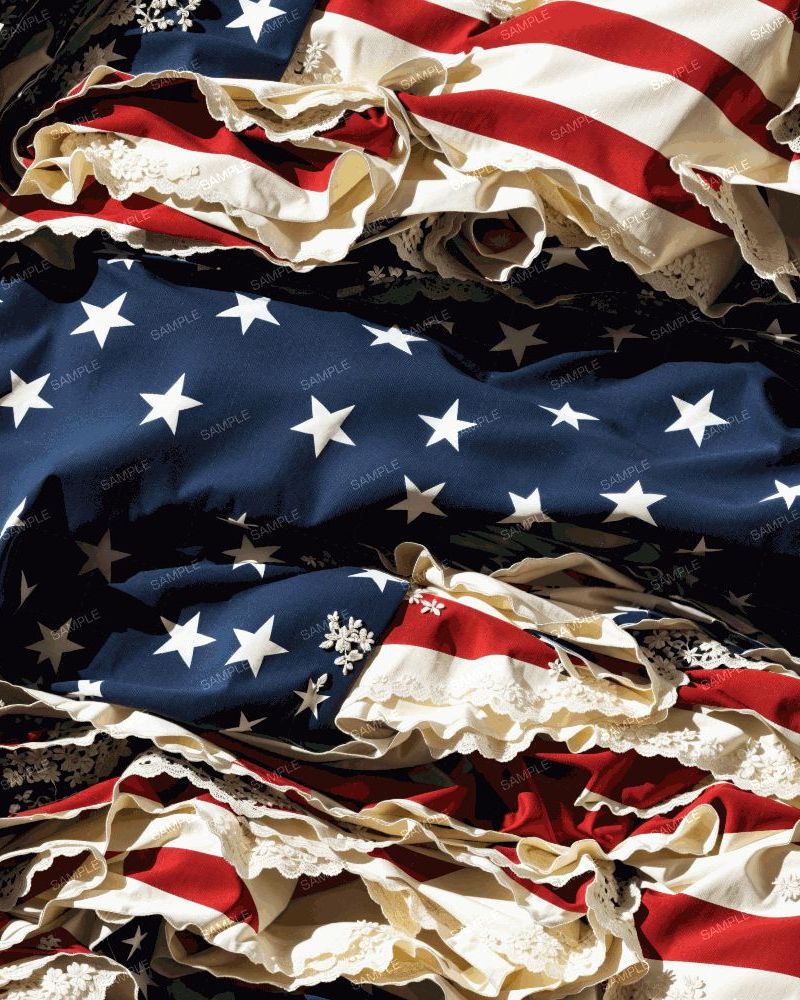 Shabby Chic US Flag