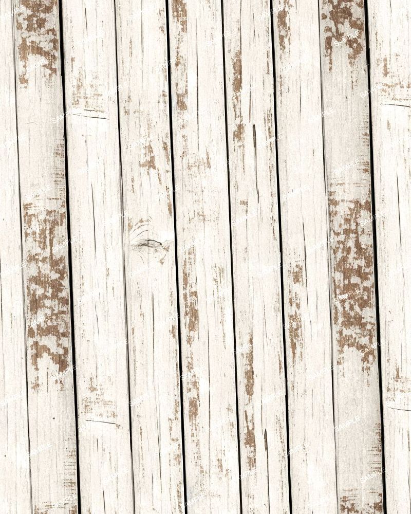 Shabby Chic White Washed Fence