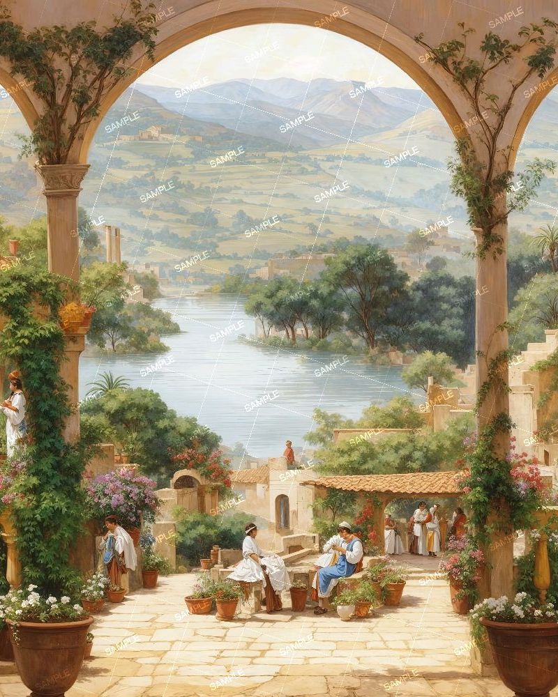 Sicilian Portico Scene 43