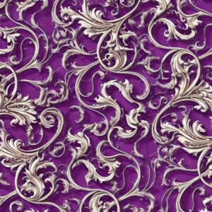 Silver Fillagree over Royal Purple