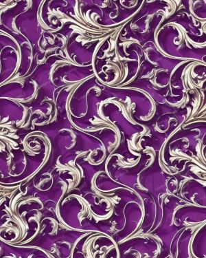 Silver Fillagree over Royal Purple