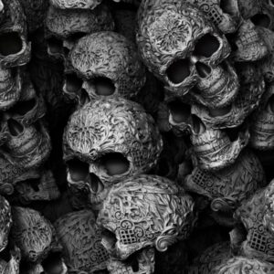 Silver Ornamented Skulls