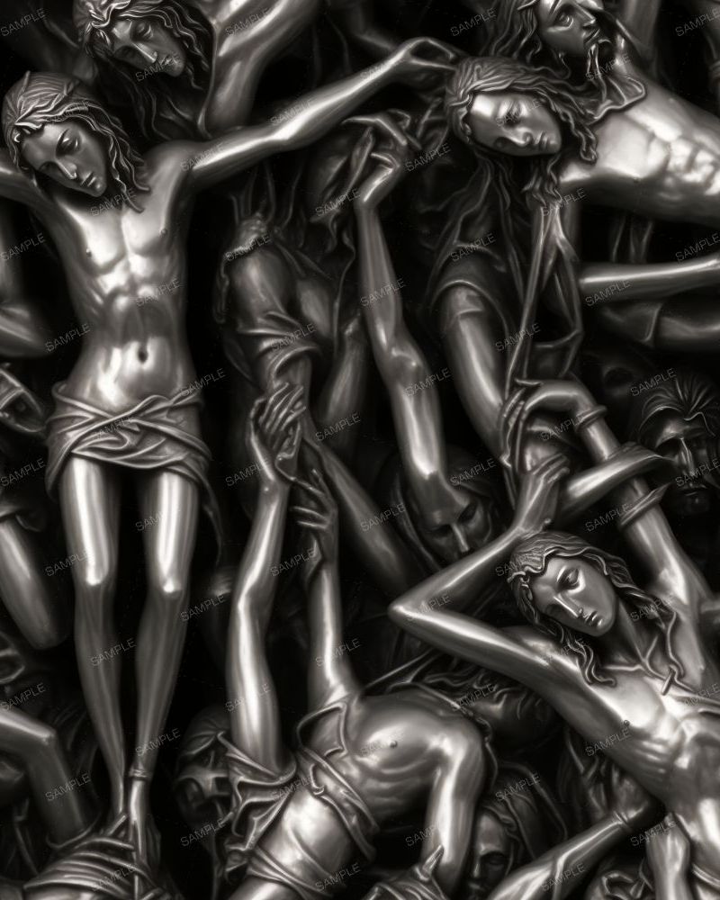 Silver Plated Crucifiction