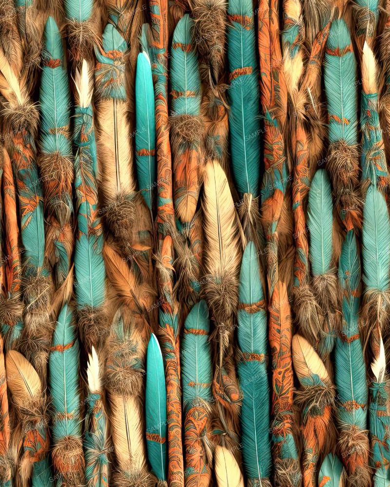 Southwestern Feather Stripes 42