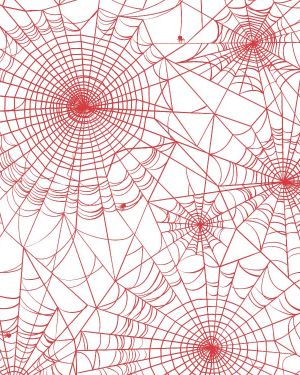 Spider Webs 24 Red