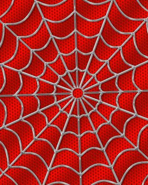 Spiderman Fabric Red
