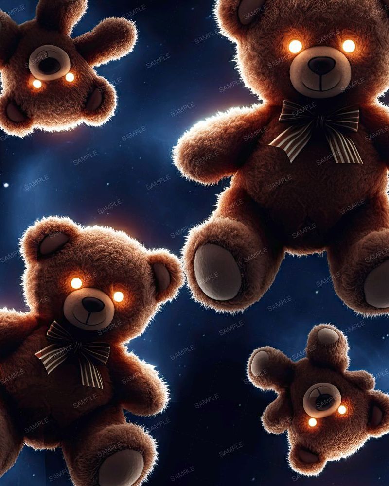 Spooky Teddy Bears in Space