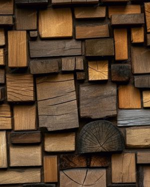 Stacked Wood Ends