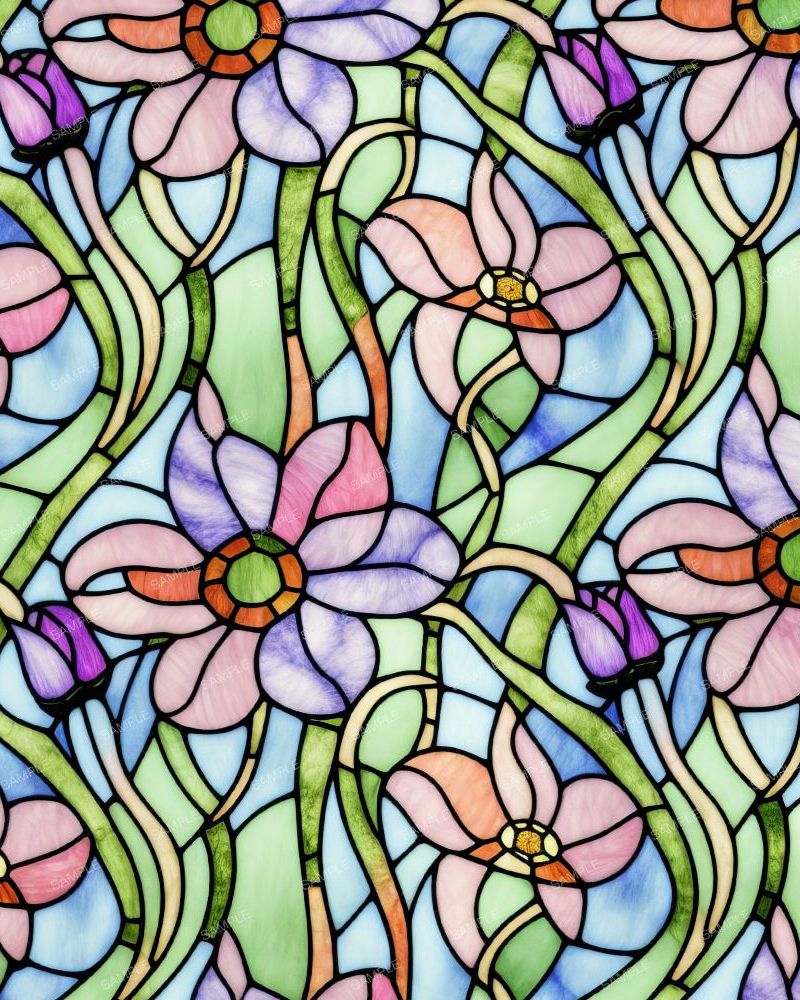 Stained Glass Flowers