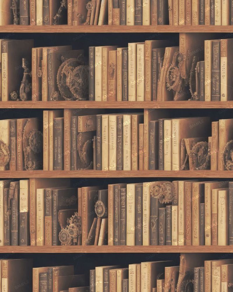 Steampunk Bookshelf 45