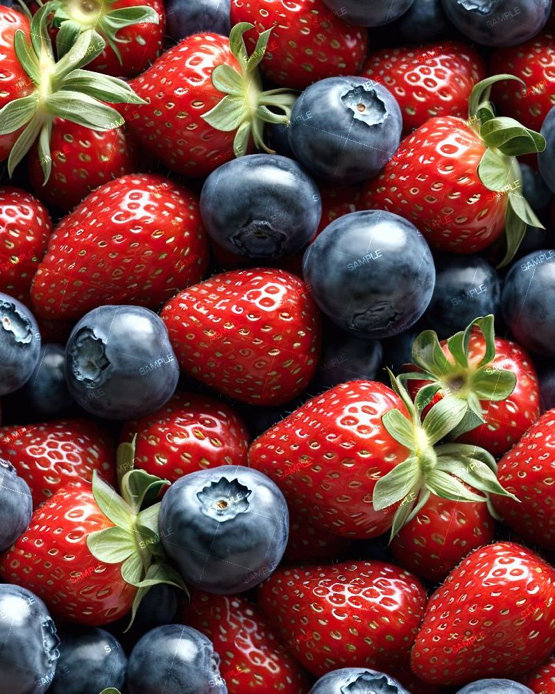 Strawberries and  Blueberries 42