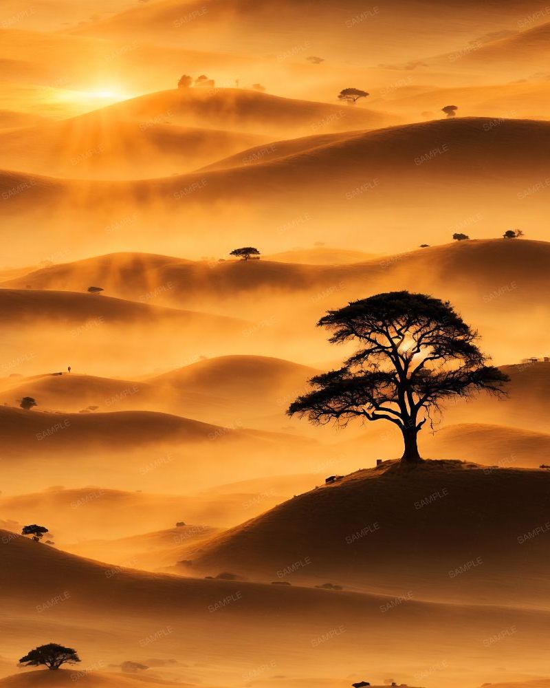 Sunset on the Sahara