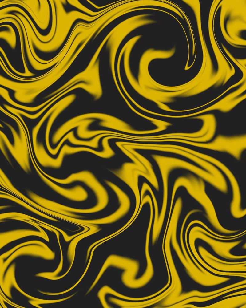 Swirled Paint Black and Gold
