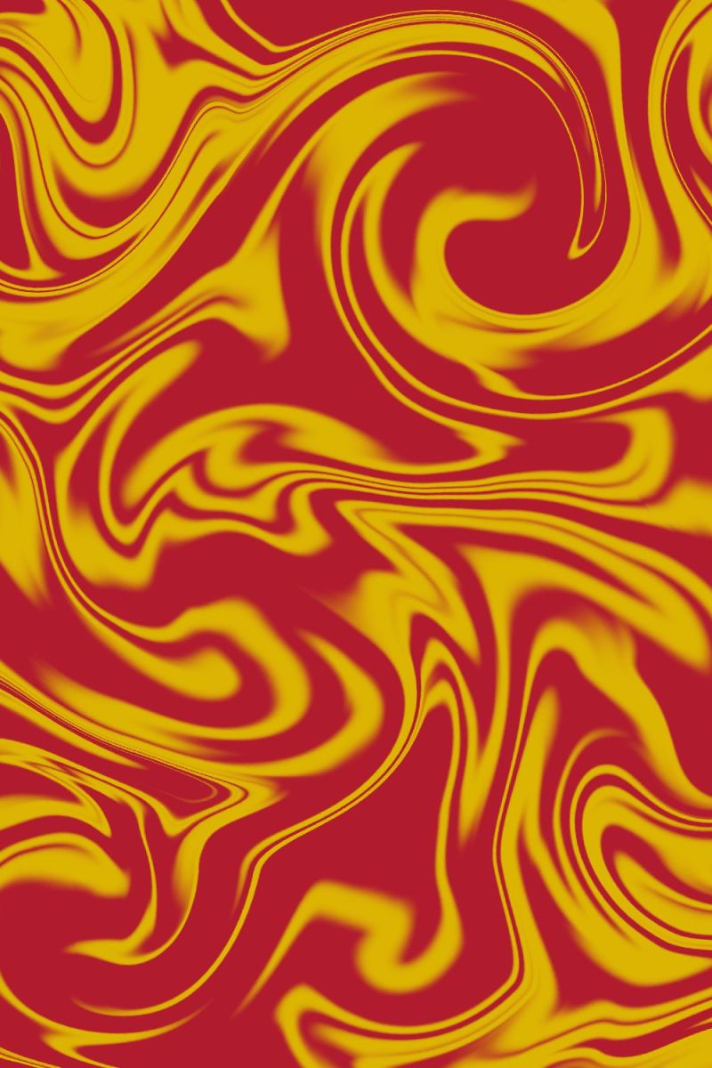 Swirled Paint Maroon and Gold