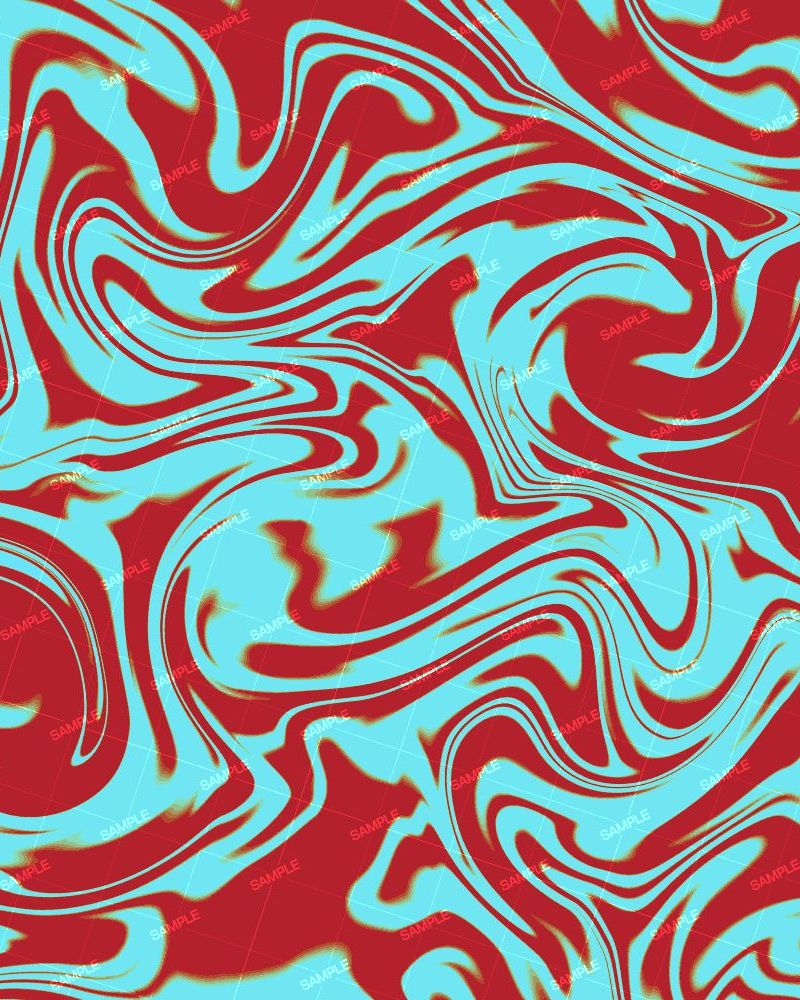 Swirled Paint Maroon and Light Blue