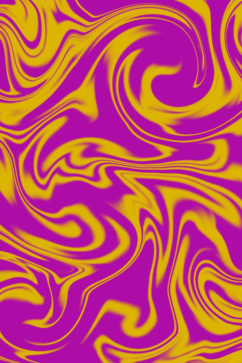 Swirled Paint Purple and Gold