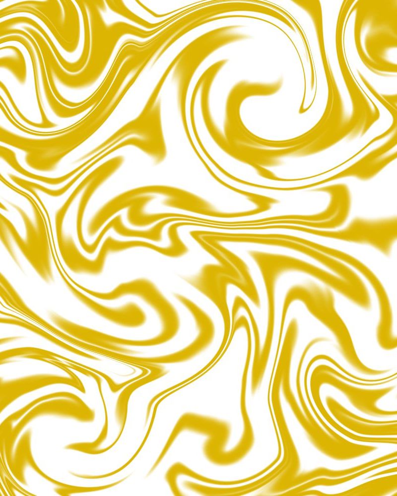 Swirled Paint White and Gold