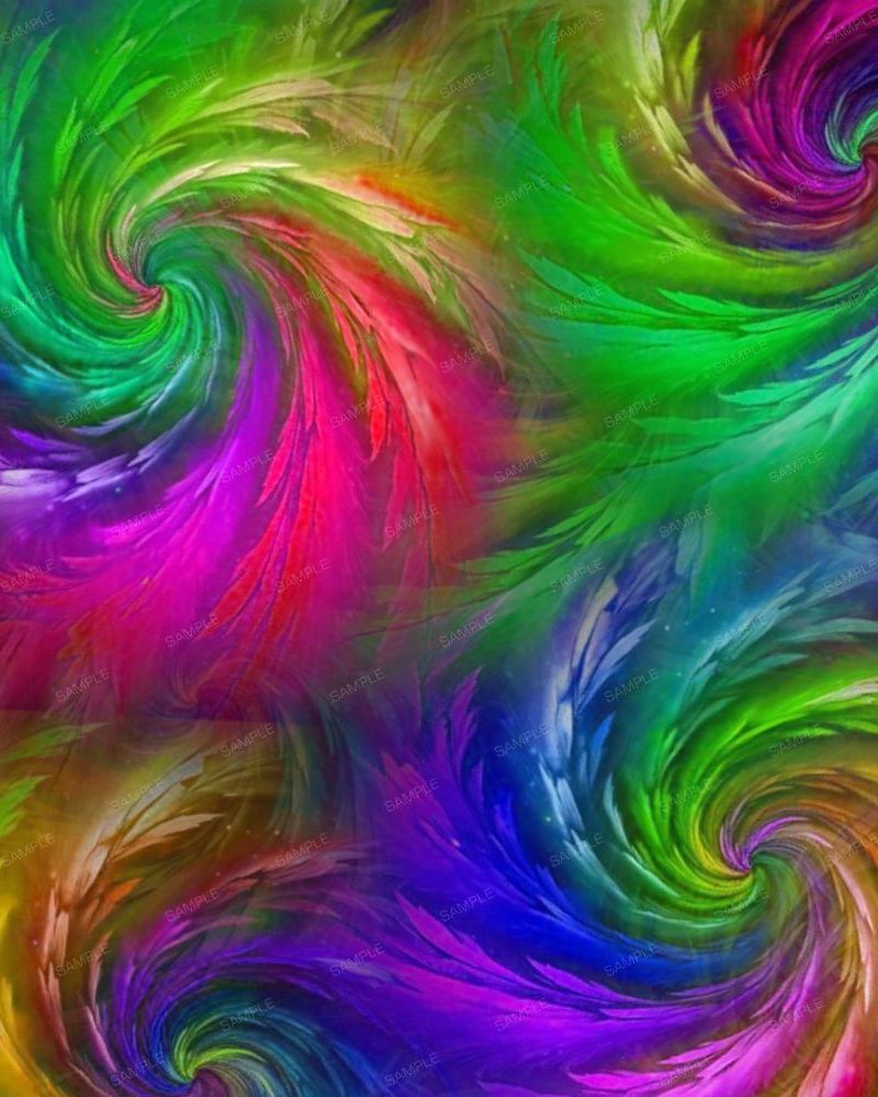 Swirling Light Feathers