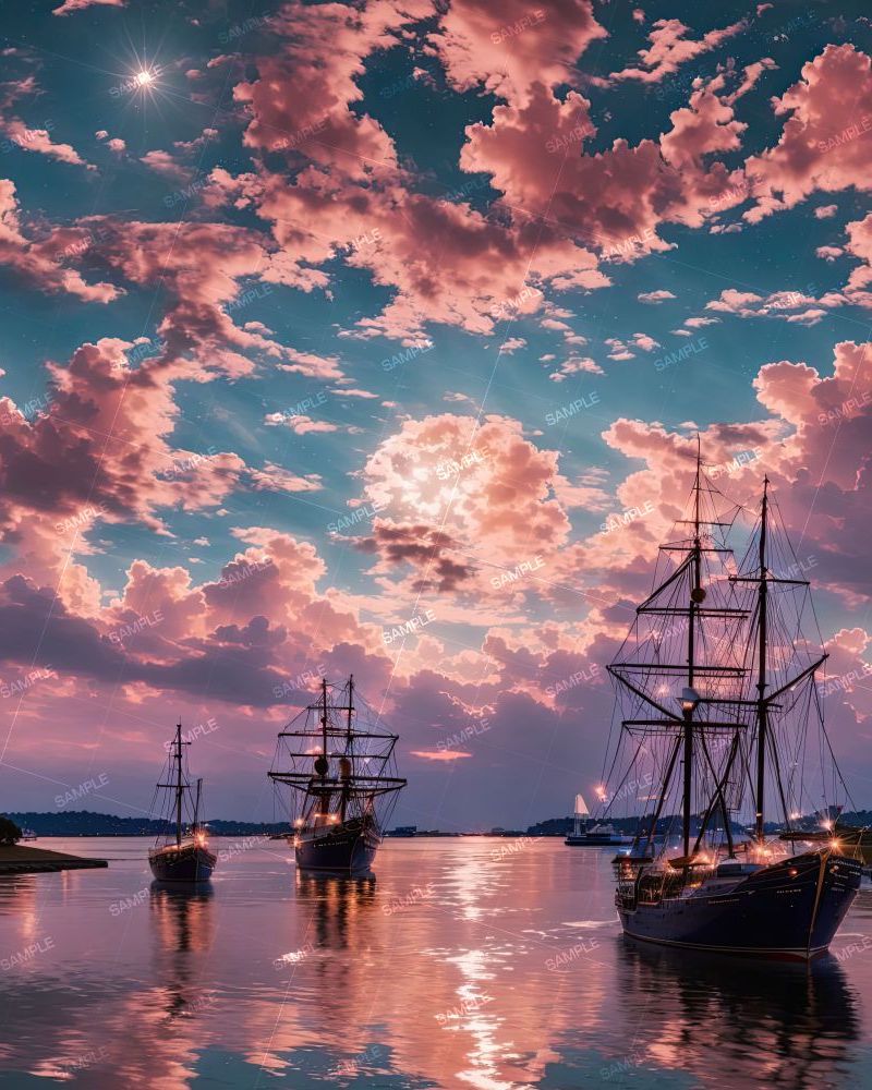 Tall Ships at Sunset 42
