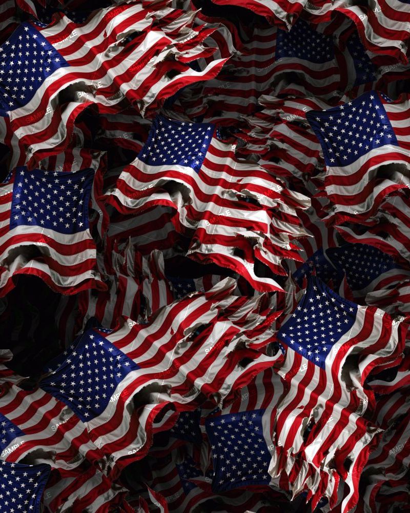 Tattered American Flag 22