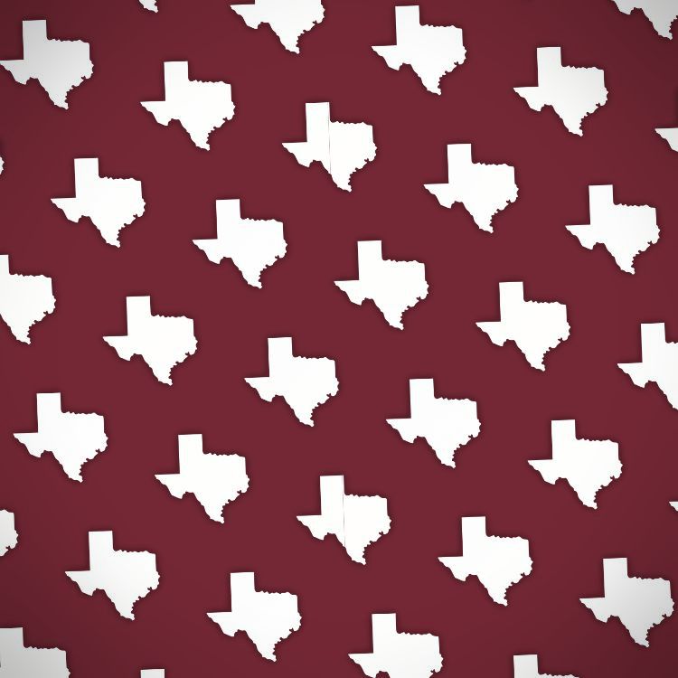 Texas Silhouette Maroon