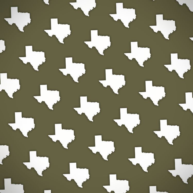 Texas Silhouette Olive Green