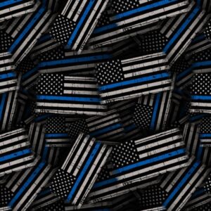 Thin Blue Line Flag Distressed