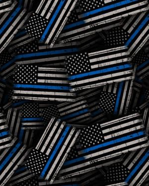 Thin Blue Line Flag Distressed