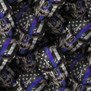 Thin Blue Line Skulls 24