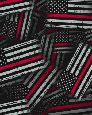 Thin Red Line US Flag
