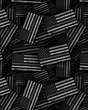 Thin Silver Line Flag