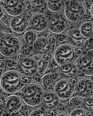 Tooled Leather 25 Grayscale