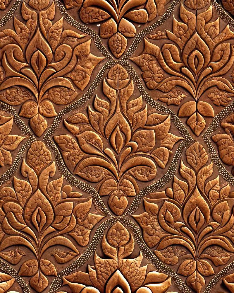 Tooled Leather Damask 42