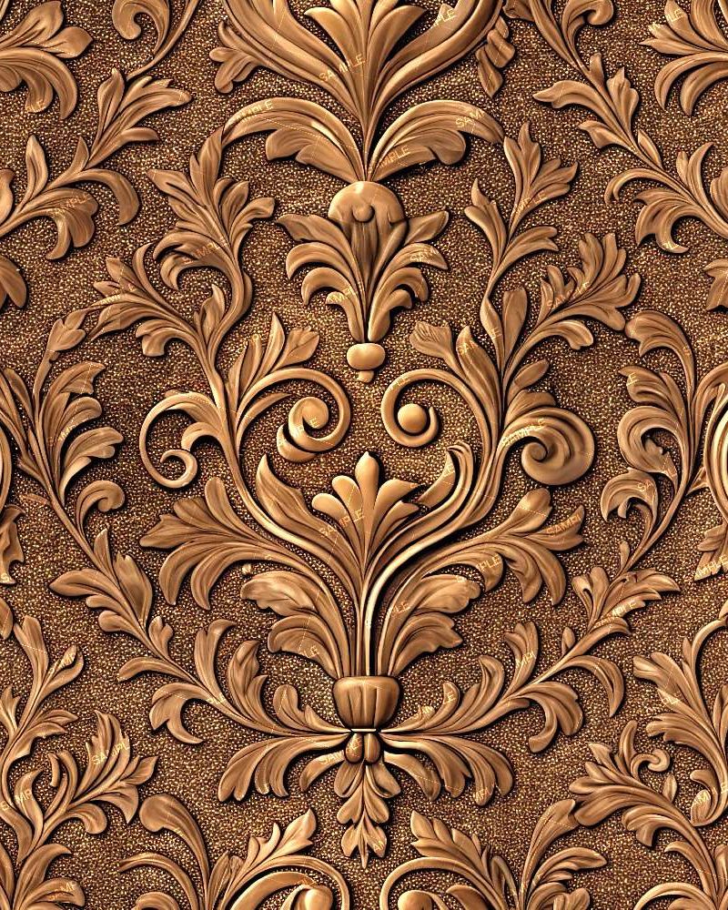 Tooled Leather Damask 43